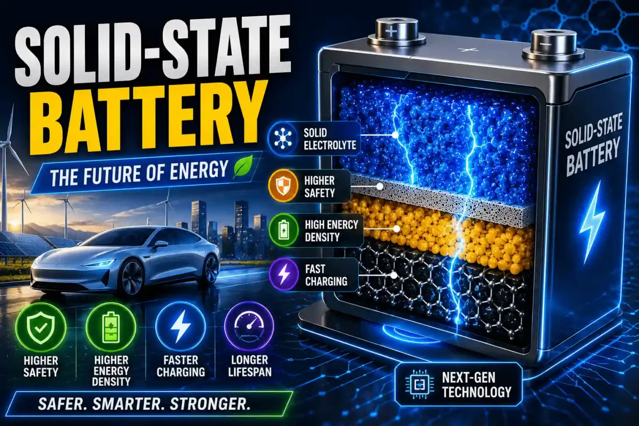 Solid-State Batteries represent the next generation of safer, faster, and more efficient energy storage systems.