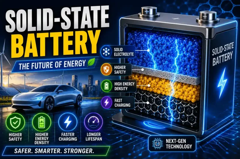 Solid-State Batteries represent the next generation of safer, faster, and more efficient energy storage systems.