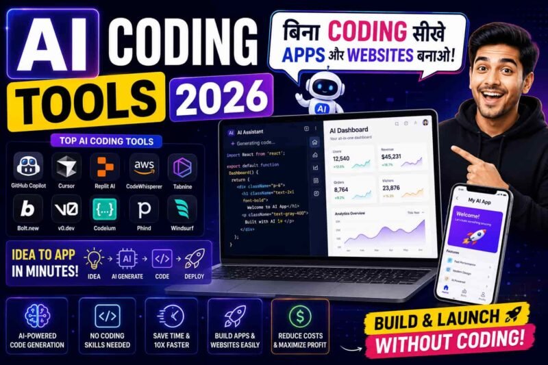 Best AI coding tools in 2026 to build apps and websites without coding skills