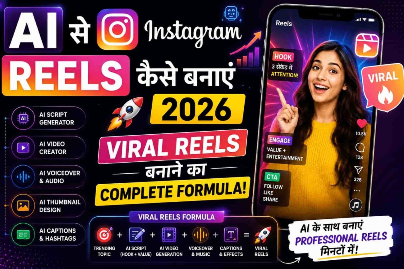 AI se Instagram Reels kaise banaye complete viral reels formula guide for 2026