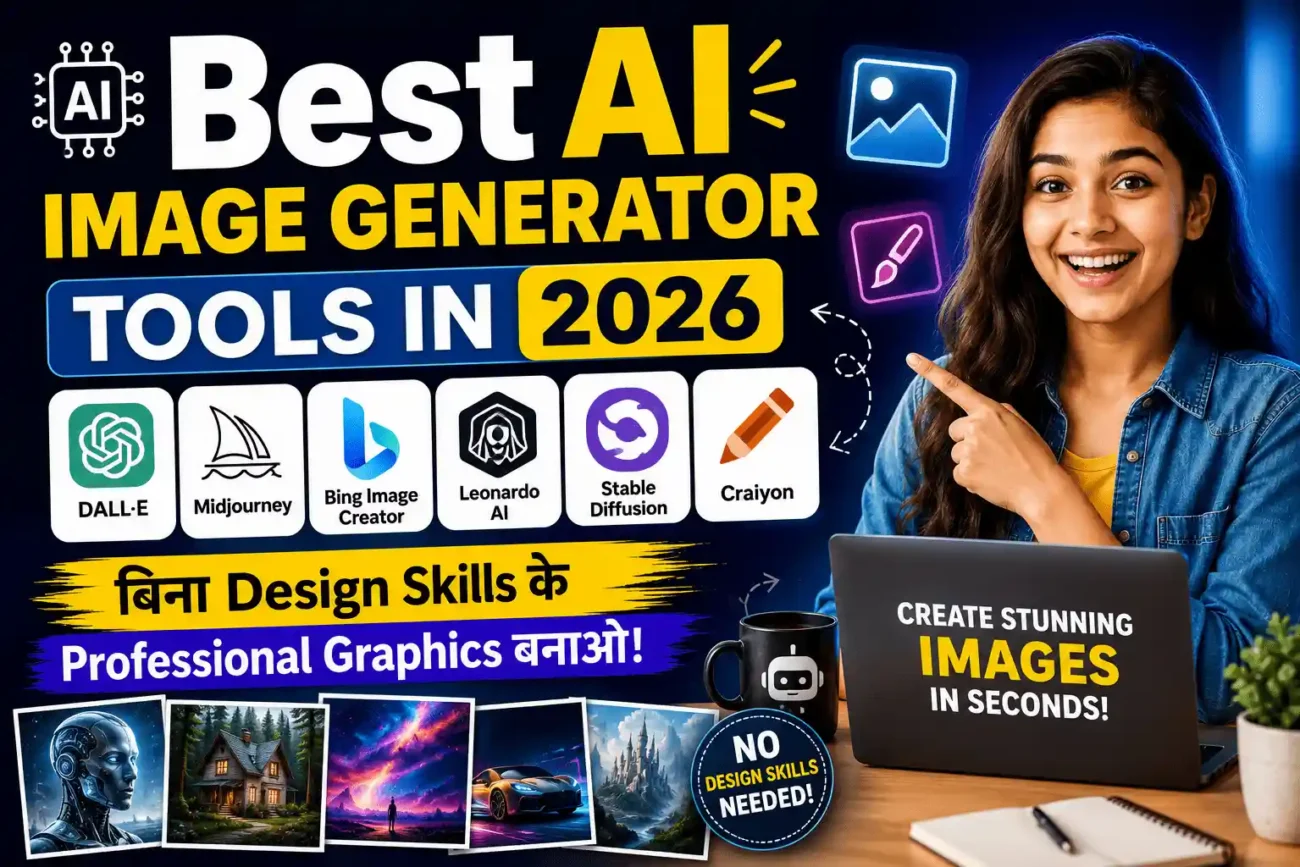 Best AI Image Generator Tools in 2026 including DALL-E, Midjourney, Leonardo AI and Stable Diffusion for creating professional graphics without design skills.