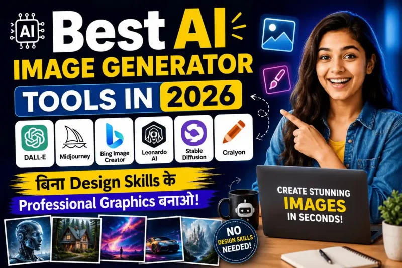 Best AI Image Generator Tools in 2026 — बिना Design Skills के Professional Graphics बनाओ!