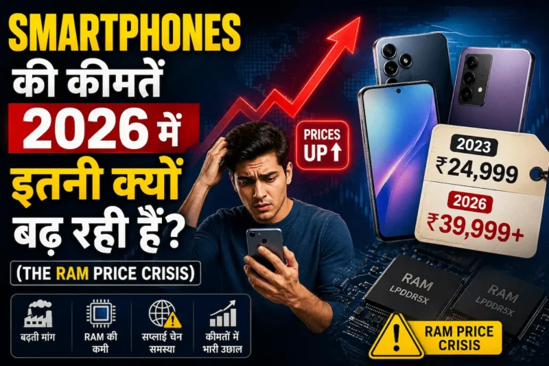 Smartphones की कीमतें 2026 में इतनी क्यों बढ़ रही हैं? (The RAM Price Crisis)